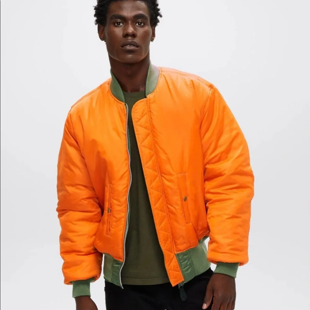 ALPHA INDUSTRIES MA-1 REVERSIBLE BOMBER JACKET 🔥 - Picture 6 of 16